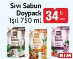 IŞIL SIVI SABUN DOYPACK 750 ML